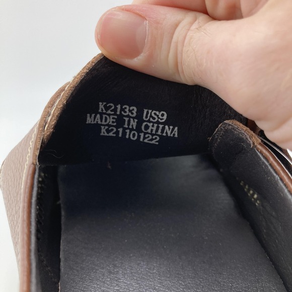 Calto Sandals Mens Size 9 Brown Leather Fisherman Closed Toe Strap K2133 NWOB - Picture 7 of 9